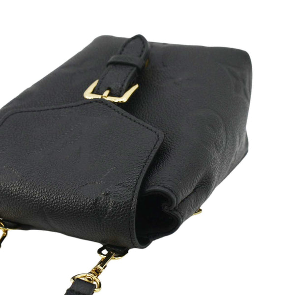 LOUIS VUITTON Tiny Monogram Empreinte Leather Backpack Black