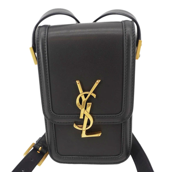 YVES SAINT LAURENT Solferino Mini Smooth Leather Crossbody Bag Black