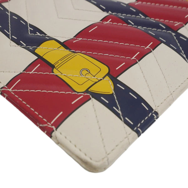 GUCCI GG Marmont Trompe L'Oeil Print Matelasse Leather Pouch Multicolor 466489