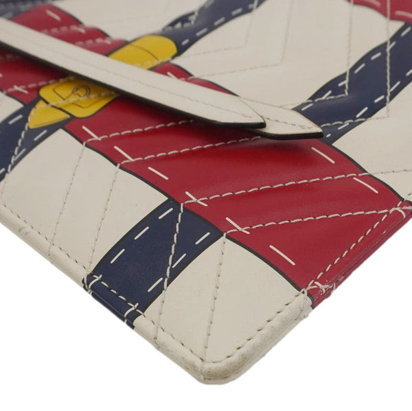 GUCCI GG Marmont Trompe L'Oeil Print Matelasse Leather Pouch Multicolor 466489