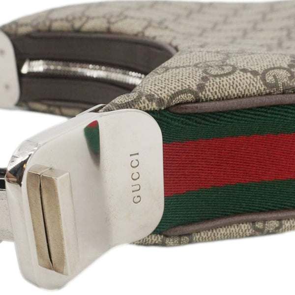 GUCCI Attache Small GG Supreme Canvas Shoulder Bag Beige 699409