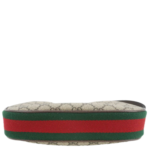 GUCCI Attache Small GG Supreme Canvas Shoulder Bag Beige 699409