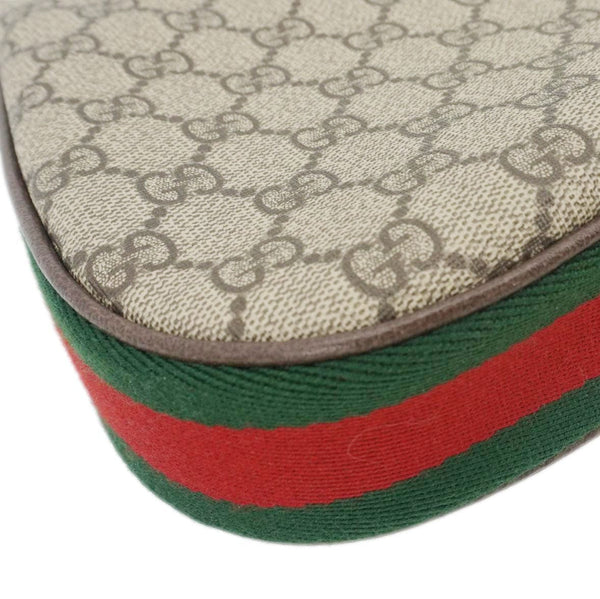 GUCCI Attache Small GG Supreme Canvas Shoulder Bag Beige 699409