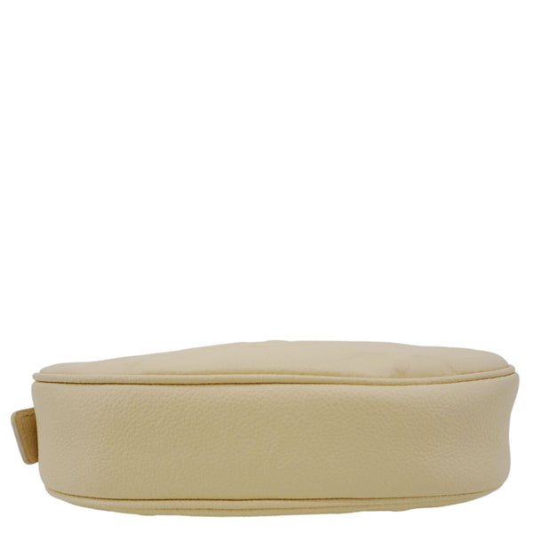 LOUIS VUITTON Moon Mini Monogram Empreinte Leather Hobo Bag Off White