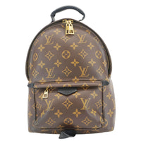 LOUIS VUITTON Palm Springs PM Monogram Canvas Backpack Brown
