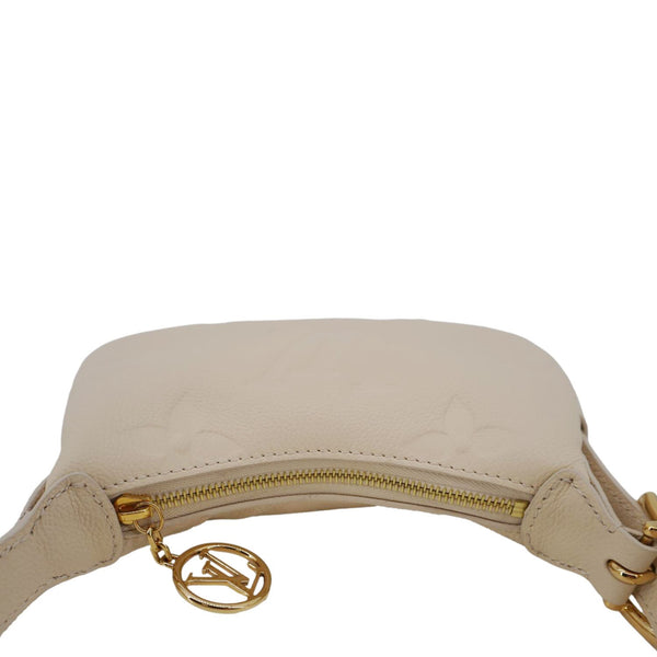 LOUIS VUITTON Moon Mini Monogram Empreinte Leather Hobo Bag Off White
