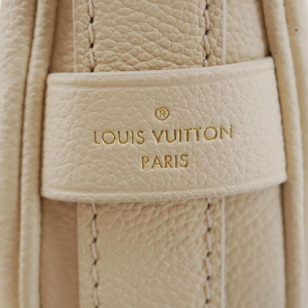 LOUIS VUITTON Moon Mini Monogram Empreinte Leather Hobo Bag Off White