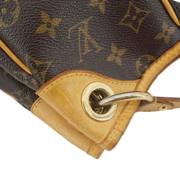 LOUIS VUITTON Galliera PM Monogram Canvas Shoulder Bag Brown
