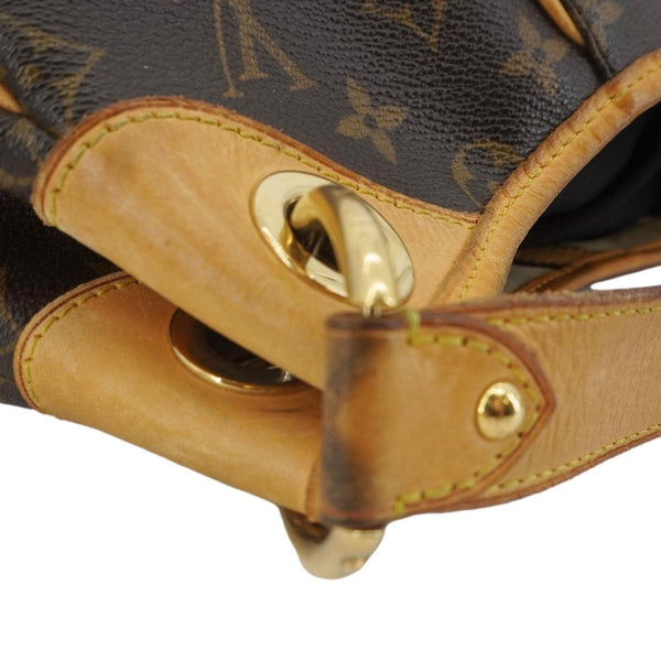 LOUIS VUITTON Galliera PM Monogram Canvas Shoulder Bag Brown
