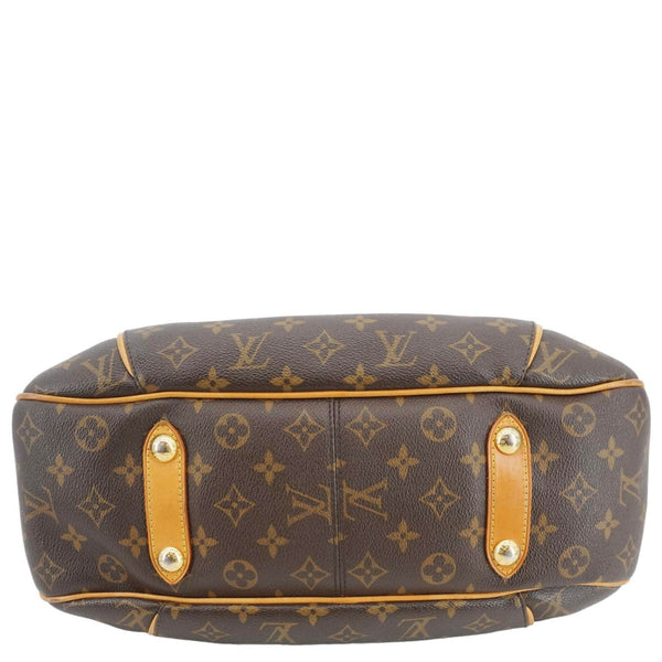 LOUIS VUITTON Galliera PM Monogram Canvas Shoulder Bag Brown