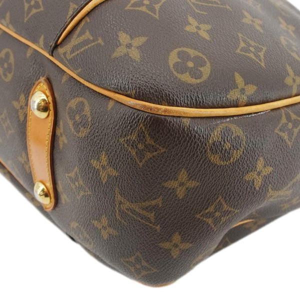 LOUIS VUITTON Galliera PM Monogram Canvas Shoulder Bag Brown