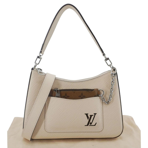 LOUIS VUITTON Marelle Epi Leather Shoulder Bag Cream