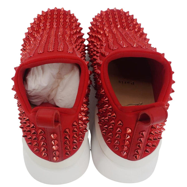 CHRISTIAN LOUBOUTIN Spike Sock Sneakers Red Size US 6