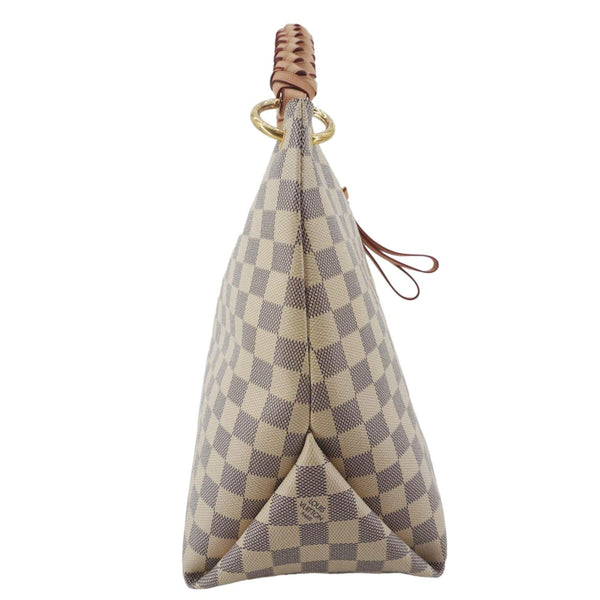 LOUIS VUITTON Beaubourg MM Damier Azur Shoulder Bag Rose Ballerine