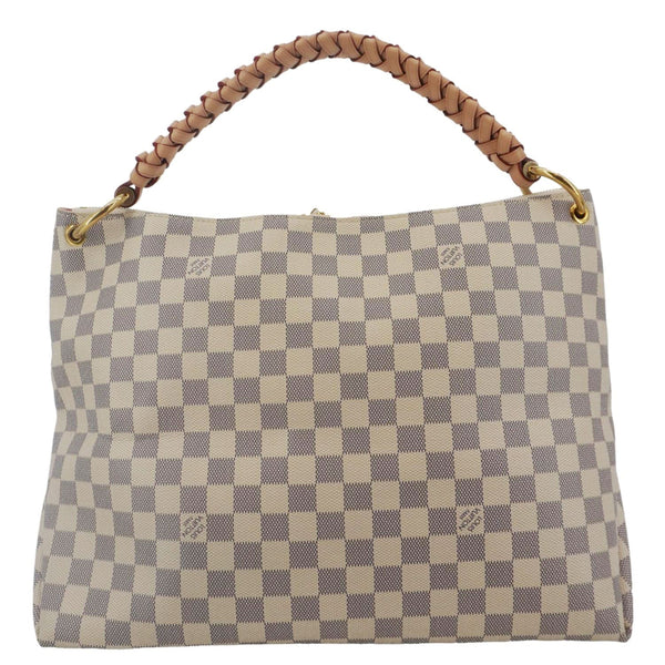 LOUIS VUITTON Beaubourg MM Damier Azur Shoulder Bag Rose Ballerine