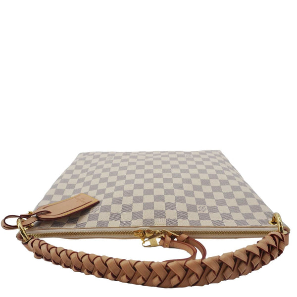 LOUIS VUITTON Beaubourg MM Damier Azur Shoulder Bag Rose Ballerine
