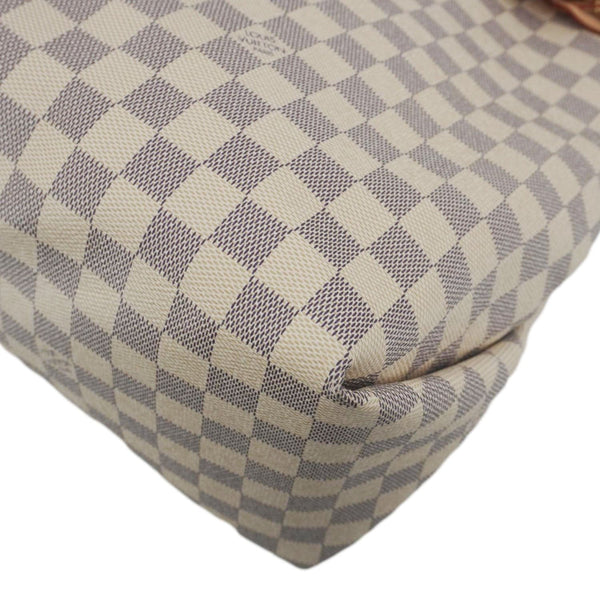 LOUIS VUITTON Beaubourg MM Damier Azur Shoulder Bag Rose Ballerine