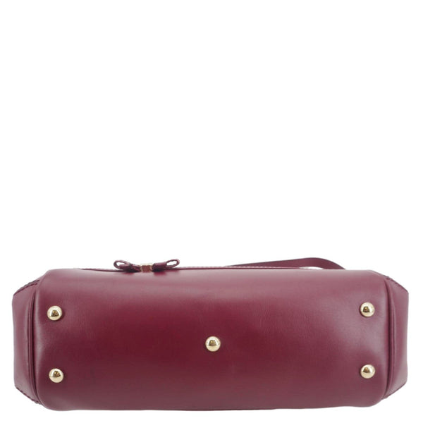 GUCCI Mayfair GG Canvas Tote Crossbody Bag Maroon 269894