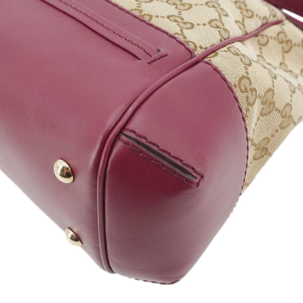 GUCCI Mayfair GG Canvas Tote Crossbody Bag Maroon 269894