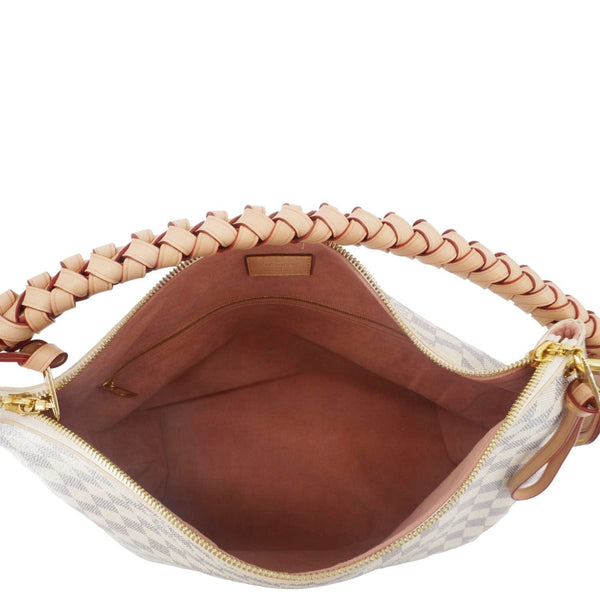 LOUIS VUITTON Beaubourg MM Damier Azur Shoulder Bag Rose Ballerine