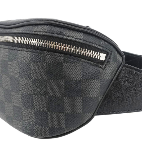 LOUIS VUITTON Campus Damier Graphite Bumbag Black