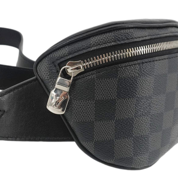 LOUIS VUITTON Campus Damier Graphite Bumbag Black