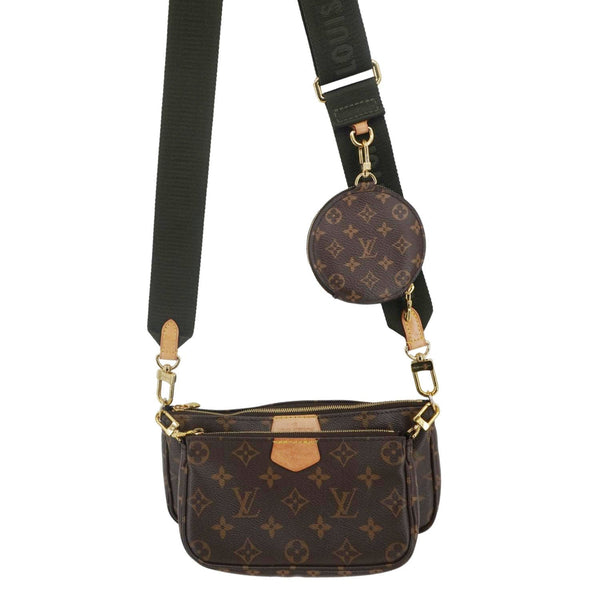 LOUIS VUITTON Multi Pochette Accessoires Monogram Canvas Crossbody Bag Brown