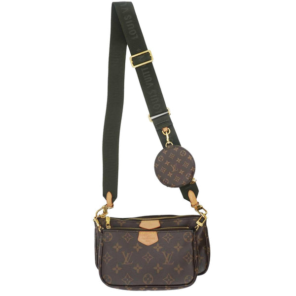 LOUIS VUITTON Multi Pochette Accessoires Monogram Canvas Crossbody Bag Brown