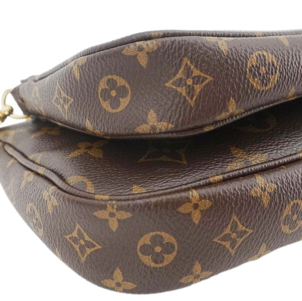 LOUIS VUITTON Multi Pochette Accessoires Monogram Canvas Crossbody Bag Brown