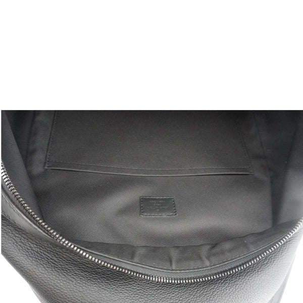 LOUIS VUITTON Takeoff Aerogram Grained Calf Leather Backpack Black