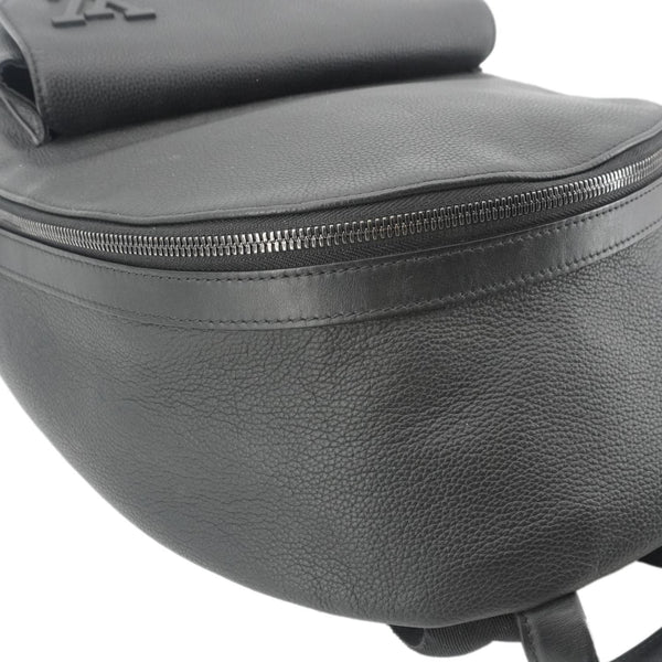 LOUIS VUITTON Takeoff Aerogram Grained Calf Leather Backpack Black