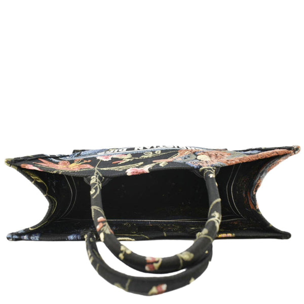 CHRISTIAN DIOR Book Embroidery Canvas Tote Bag Multicolor