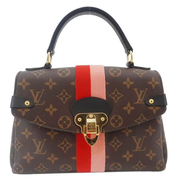 LOUIS VUITTON Georges BB Monogram Canvas Shoulder Bag Coquelicot Peach