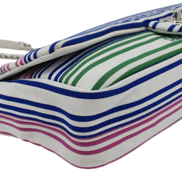 CHANEL Venise Biarritz Flap Mixed Fibers Shoulder Bag Multicolor