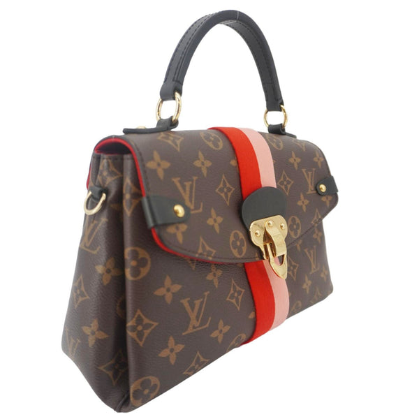 LOUIS VUITTON Georges BB Monogram Canvas Shoulder Bag Coquelicot Peach