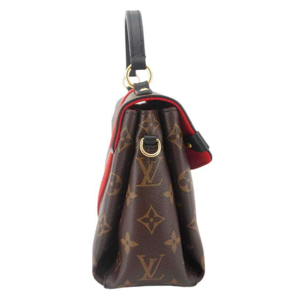 LOUIS VUITTON Georges BB Monogram Canvas Shoulder Bag Coquelicot Peach