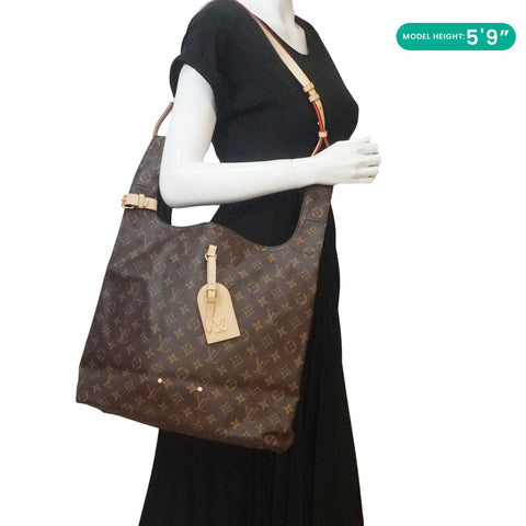LOUIS VUITTON Atlantis GM Monogram Canvas Shoulder Bag Brown