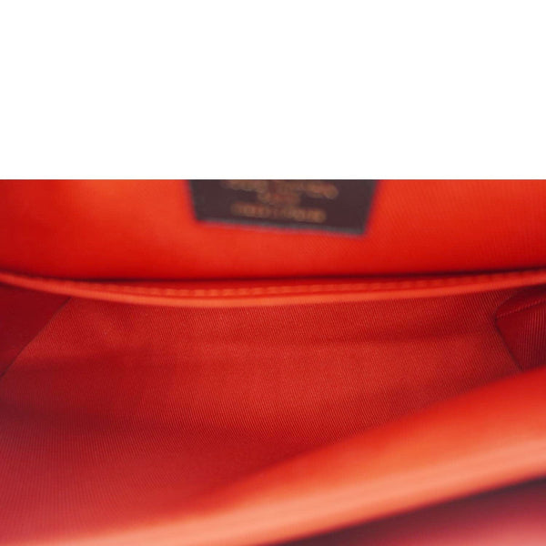 LOUIS VUITTON Georges BB Monogram Canvas Shoulder Bag Coquelicot Peach