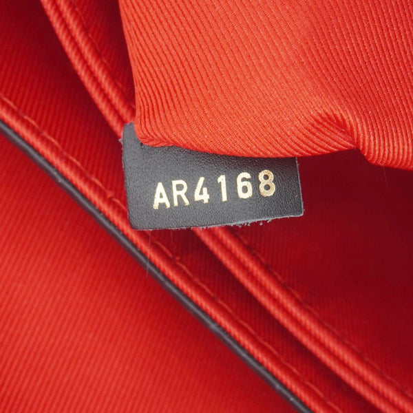 LOUIS VUITTON Georges BB Monogram Canvas Shoulder Bag Coquelicot Peach