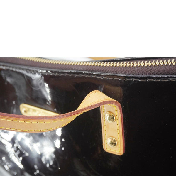 LOUIS VUITTON Bellevue Vernis Leather Tote Bag Burgundy