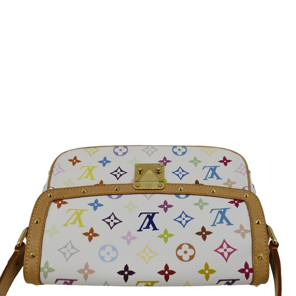 LOUIS VUITTON Sologne Multicolor Monogram Canvas Crossbody Bag White
