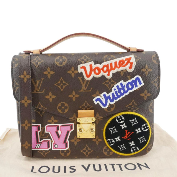 LOUIS VUITTON Metis Pochette Patches Monogram Canvas Crossbody Bag Brown