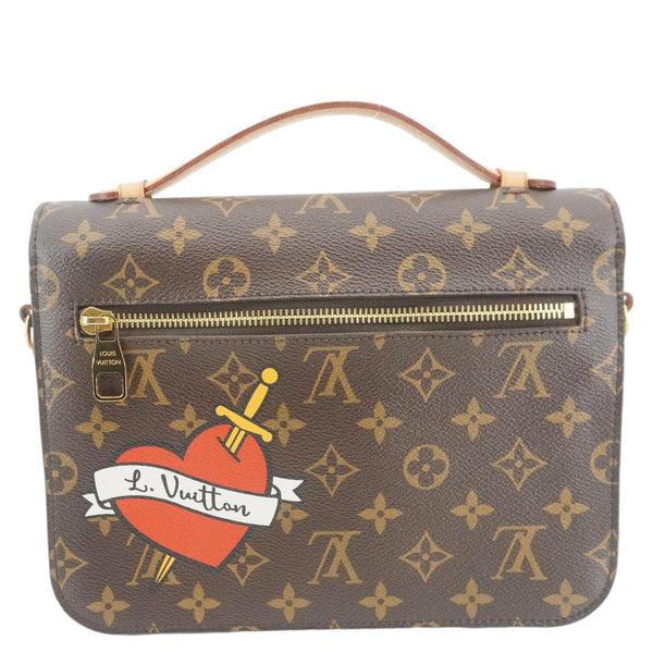 LOUIS VUITTON Metis Pochette Patches Monogram Canvas Crossbody Bag Brown