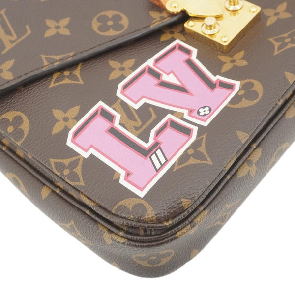 LOUIS VUITTON Metis Pochette Patches Monogram Canvas Crossbody Bag Brown