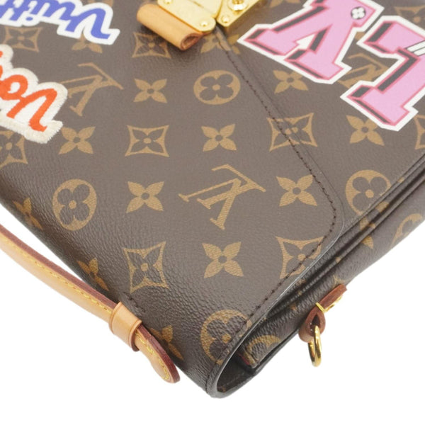 LOUIS VUITTON Metis Pochette Patches Monogram Canvas Crossbody Bag Brown