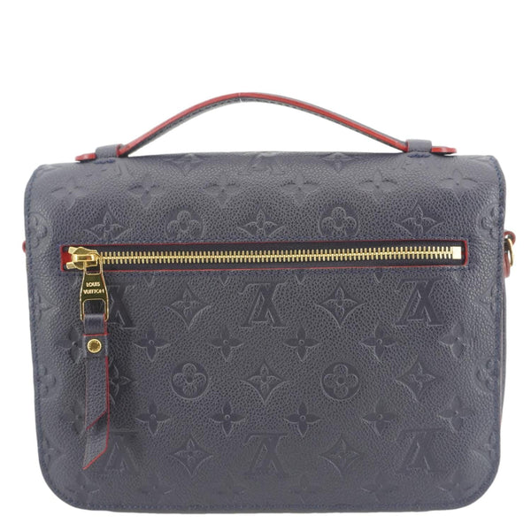 LOUIS VUITTON Metis Pochette Empreinte Leather Crossbody Bag Navy Blue
