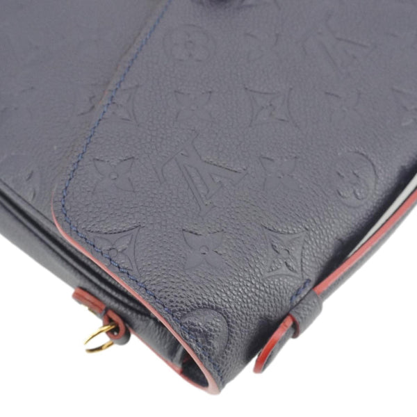 LOUIS VUITTON Metis Pochette Empreinte Leather Crossbody Bag Navy Blue