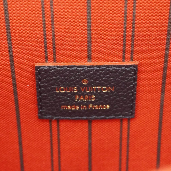 LOUIS VUITTON Metis Pochette Empreinte Leather Crossbody Bag Navy Blue