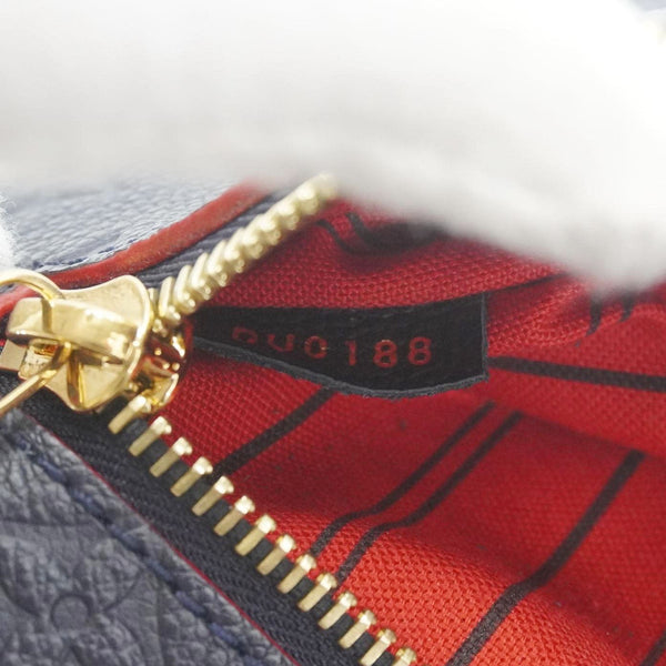 LOUIS VUITTON Metis Pochette Empreinte Leather Crossbody Bag Navy Blue