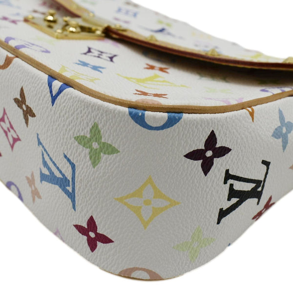 LOUIS VUITTON Sologne Multicolor Monogram Canvas Crossbody Bag White